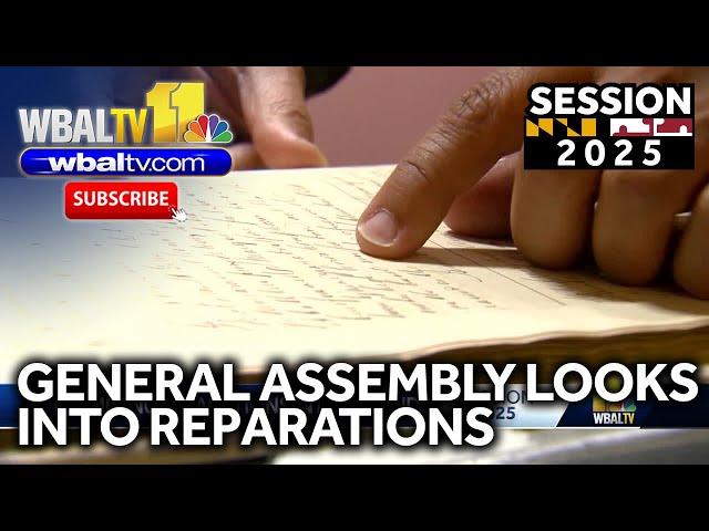 Maryland General Assembly looking into reparations