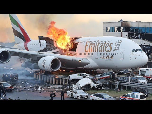 Emergency Landing Crash in Building | Mid Air Collision | Emirates A380 ( P3 )