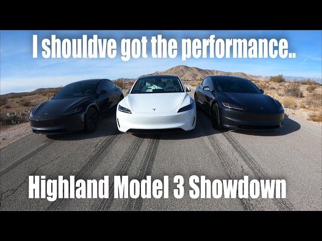 2024 Tesla Model 3 Performance vs Long Range RACE!