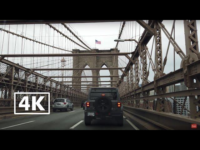 Driving Downtown and Midtown - New York City, Binaural Sound, 4K