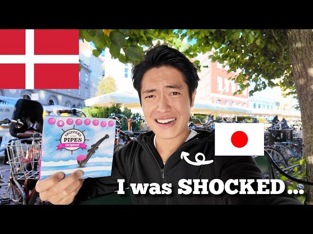 Japanese guy visits Denmark for the first time