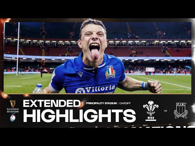 WHAT A WIN  | EXTENDED HIGHLIGHTS | WALES V ITALY | 2024 GUINNESS MEN'S SIX NATIONS RUGBY