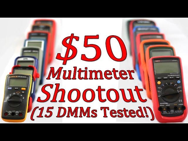 $50 Multimeter Shootout - Part 6 - 15 DMMs Compared! - Probes - #0073