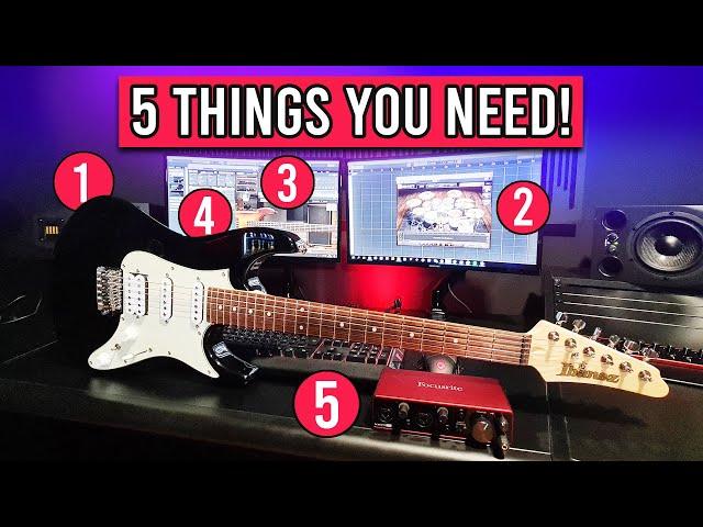 BEST GUITAR HOME STUDIO SETUP (finally record like a PRO!)