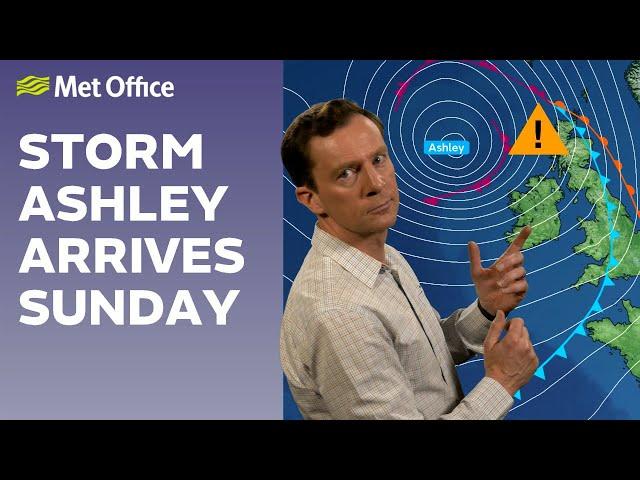 18/10/2024 – Storm Ashley on the way – Met Office weather forecast UK