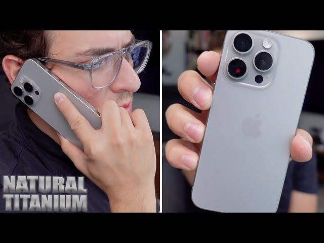 Natural Titanium iPhone 15 Pro is Stunning! Color Impressions & Comparison to 14 Pro!