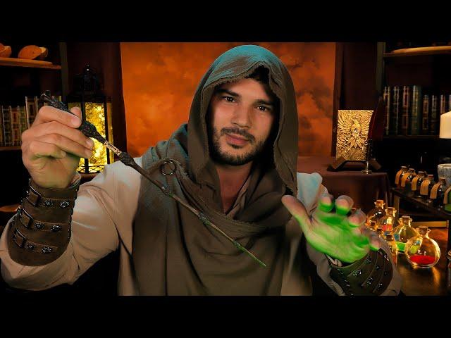 ASMR Sorcerer Role Play | Breaking the Curse (Potion Massage, Energy Healing Examination)