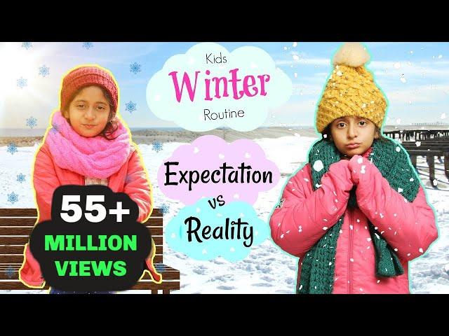 Kids Winter Routine - Expectation Vs Reality ... | #Roleplay #Fun #Sketch #MyMissAnand