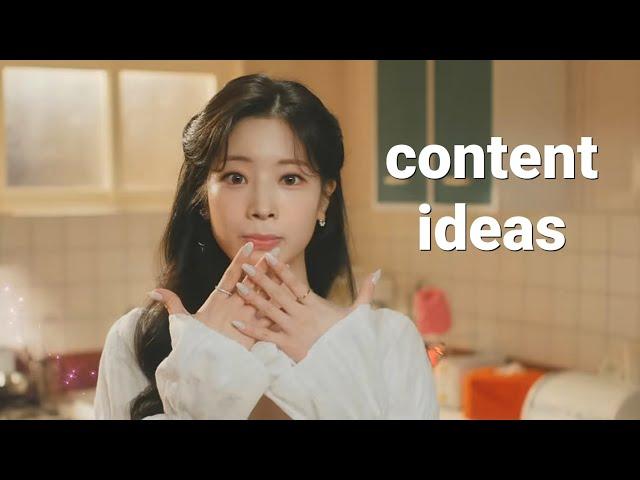 kpop content ideas for ktubers who are struggling