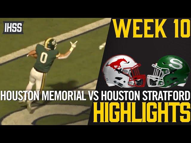 Houston Memorial vs Houston Stratford - 2023 Week 10 Football Highlights