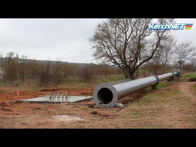 В Мичурино ставят новую вышку связи