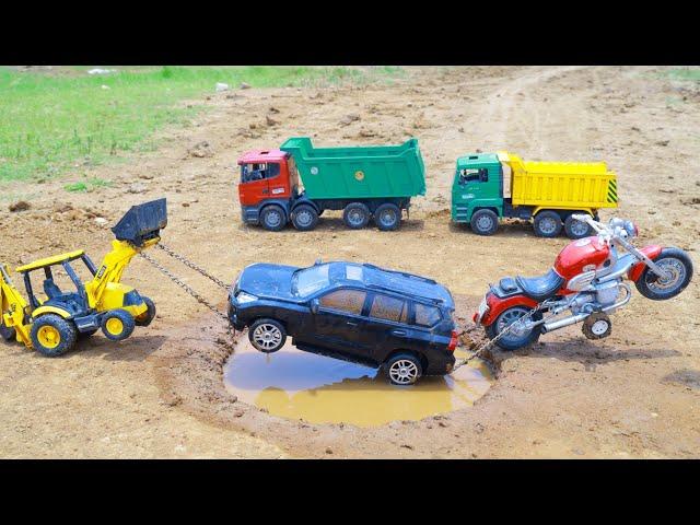Toyota Fortuner Legender 16 Wheeler Scania Tipper Accident Pulling Out Bullet 350 Bike JCB ? CS Toy