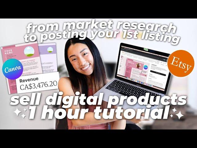 How to Start an Etsy Shop Selling Digital Products in 2024  ULTIMATE BEGINNER'S STEP-BY-STEP GUIDE