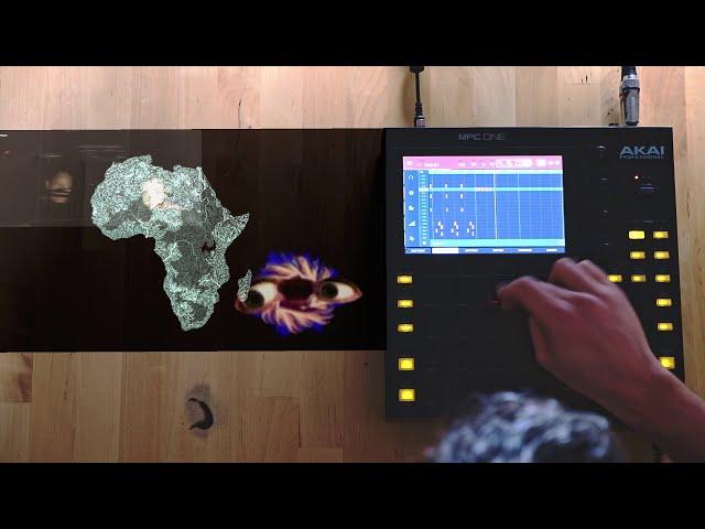 Akai Mpc One / Finger Drumming jam + visual sync / The Chemical Brothers Mashup / final tutorial  /