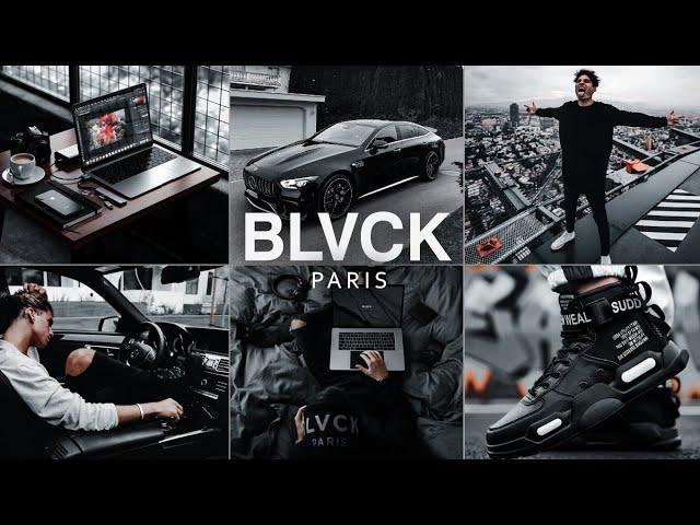 BLVCK PARIS Presets - Lightroom Mobile Presets DNG | Black Tone Preset | Black Preset