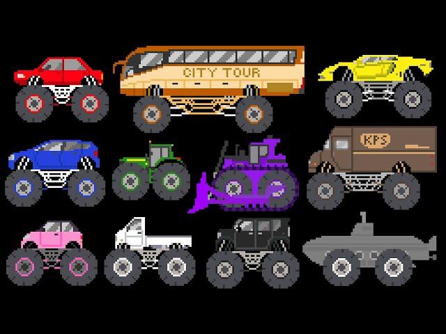 Monster Vehicle Colors - The Kids' Picture Show