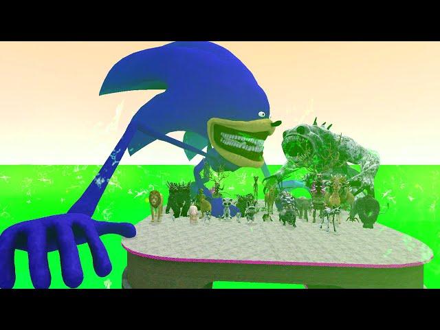 NEW SONIC TAPES VS ZOONOMALY MONSTER FAMILY VS ZOOCHOSIS ANIMALS IN BASTION TOXIC - GARYY'S MOD