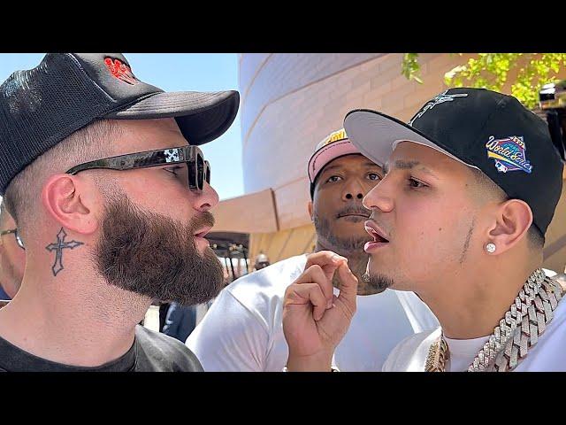 EDGAR BERLANGA & CALEB PLANT GO AT IT FACE TO FACE “IMMA KNOCK YOU OUT!