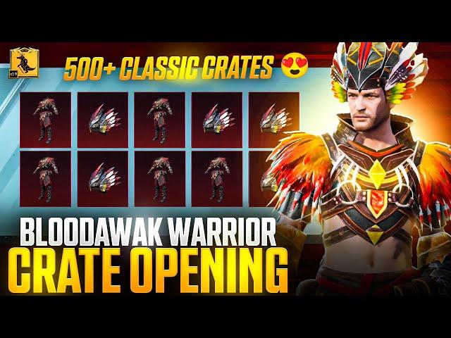 500 Classic Crate Opening - Bloodhawk Warrior Set Opening - Bloodhawk Warrior Set Pubg Mobile