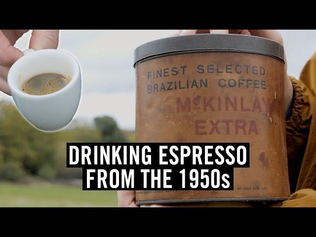 Drinking Espresso from the 1950s