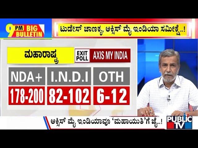 Big Bulletin With HR Ranganath | ಟುಡೇಸ್ ಚಾಣಕ್ಯ ಪ್ರಕಾರ 'ಮಹಾಯುತಿ'ಗೆ ಬಹುಮತ..! | Nov 21, 2024