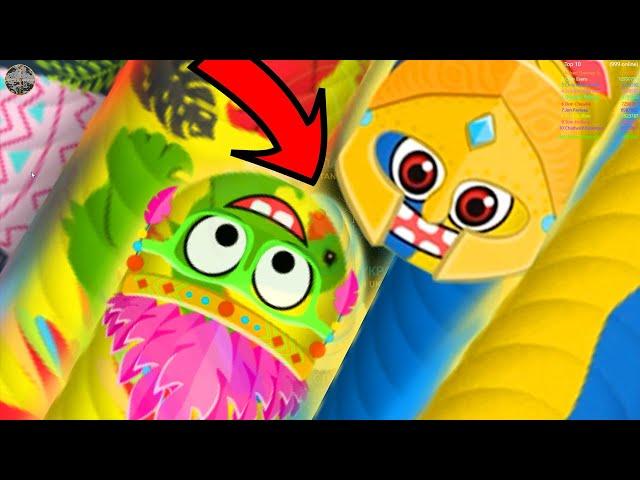 Wormate.io 1 Tiny Invasion Worm  vs. Giant Worms| Wormate io Best Trolling Gameplay Ever! #418