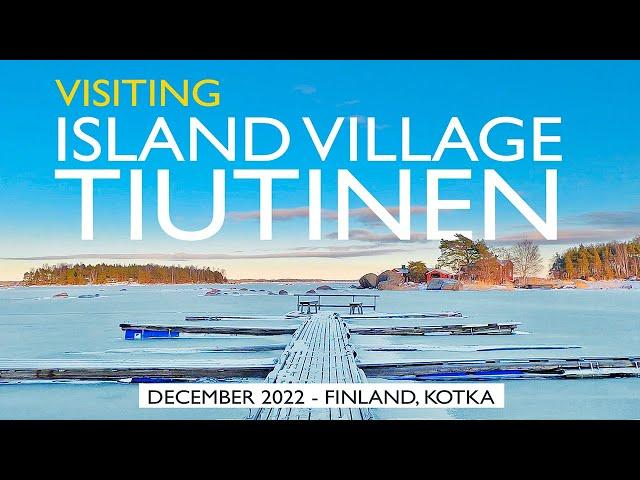 Kotka Visit: Island Village of Tiutinen, December 2022, Finland [4K]