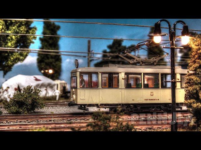 Modellstraßenbahn der Modellbahn-Freunde Riederwald aus Frankfurt am Main (Foto-Film)