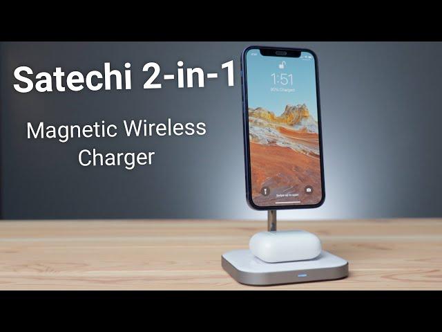 Satechi 2-in1 Magnetic Wireless charger for iPhone 12 and AirPods