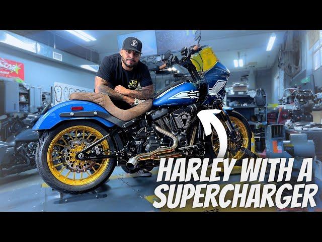 Harley Davidson Low Rider ST with a SUPERCHARGER