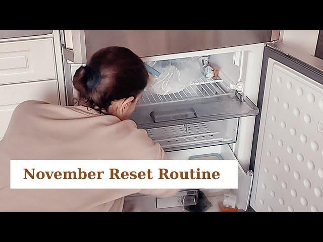 NOVEMBER RESET  | Deep Cleaning my House | Goals - Challenges | Meal Planning [Silent Vlog]