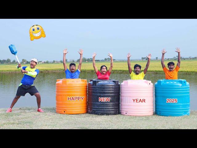 Happy New Year Special Funny Comedy Video 2025  Very Special Trending Funny Comedy Video  EP 384