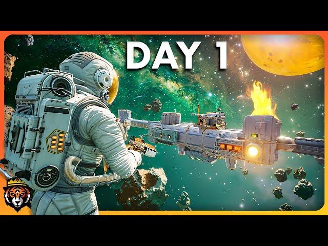 DAY 1 in this NEW Deep Space Survival Game...