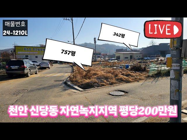 천안시 신당동 자연녹지 지역 토지 평당 200만원 신당 고등학교 인근