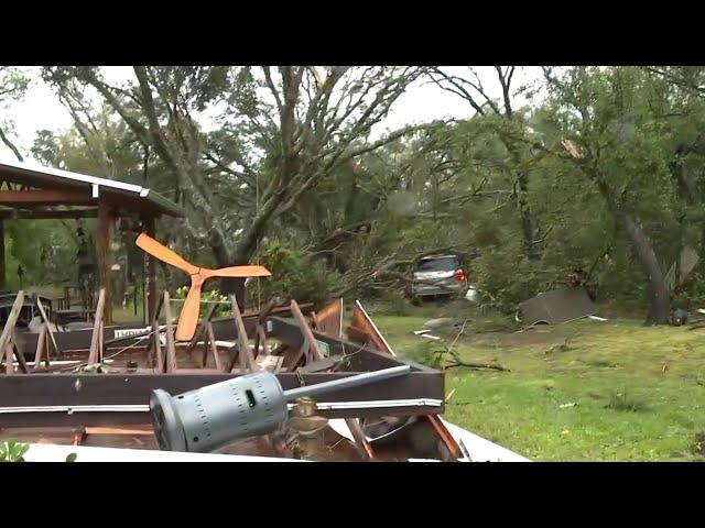 Seminole County home damaged as severe weather moves through area