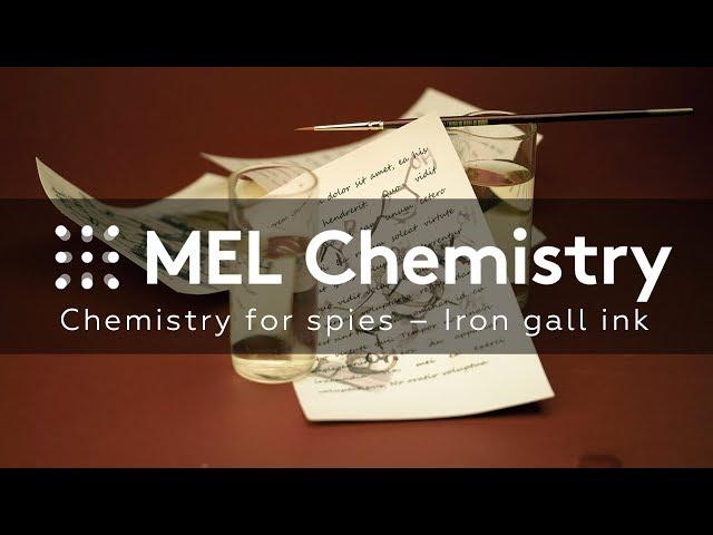 "Iron gall ink" experiment from the "Chemistry for spies" set