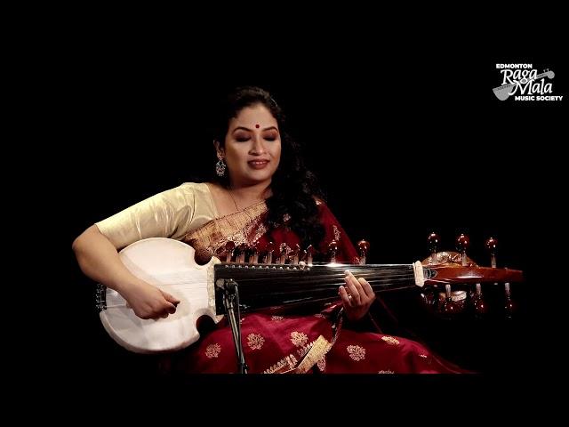 Debasmita Bhattacharya on sarod, accompanied by Sri Ashok Mukherjee on tabla.