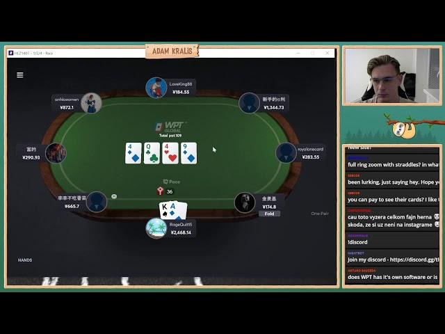 Learning how to play poker with straddles 50nl ZOOM - on WPT Global