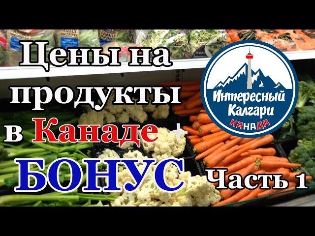 ЦЕНЫ НА ПРОДУКТЫ В КАНАДЕ 2016 + БОНУС! Часть 1 | ИНТЕРЕСНЫЙ КАЛГАРИ. КАНАДА #20