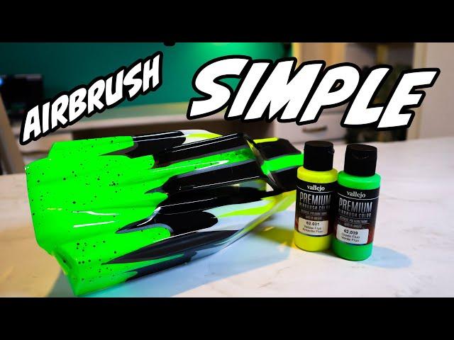 Painting An RC Car Body Shell & Learning New Tricks  - How To Airbrush Paint!