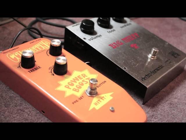 EHX Big Muff and Colorsound Power Boost Tone Tutorial