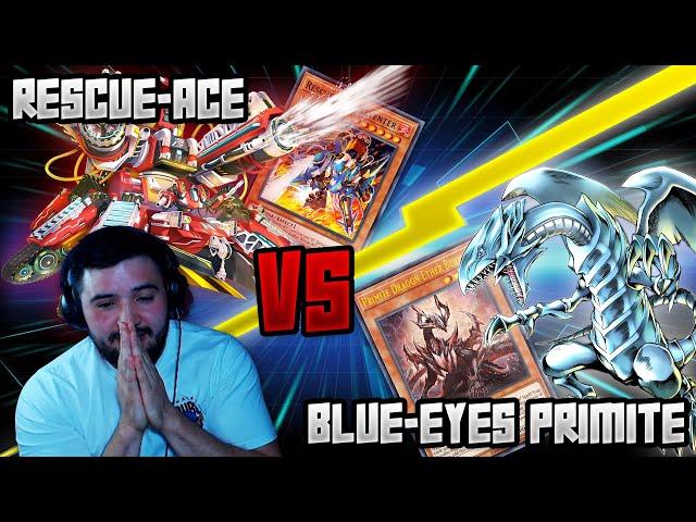 Battle of the GRIND Decks! | Rescue-ACE vs Blue-Eyes Primite - Yugioh Master Duel Ranked Match