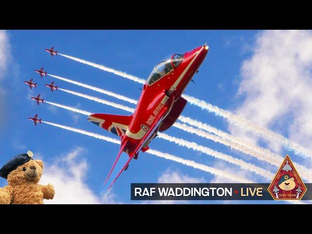 LIVE RAF WADDINGTON HOME OF THE ROYAL AIR FORCE AEROBATICS TEAM RED ARROWS 29.05.25