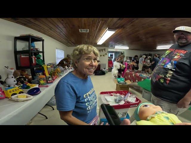 She had to have this Yard sale find!