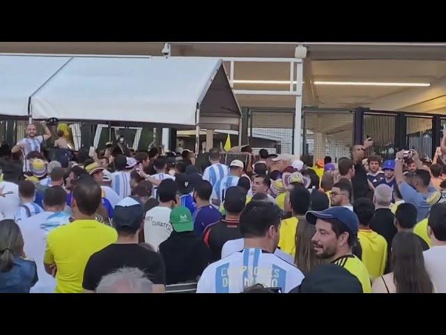 Copa America final between Argentina and Colombia delayed after crowd issues