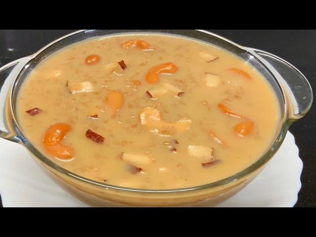 கோதுமை பாயாசம் இப்படி செஞ்சு அசத்துங்க/Broken wheat kheer/Gothumai payasam/payasam recipe in tamil