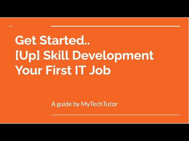 IT Career Guide Upskill Introduction 1