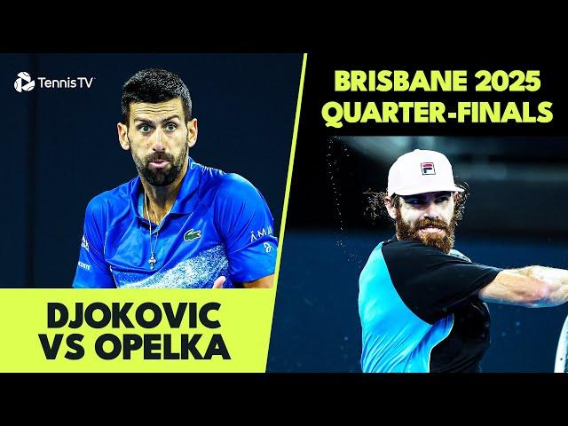 Reilly Opelka Stuns Novak Djokovic  | Brisbane 2025 Highlights