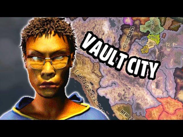 Vault City dominates the wasteland in HoI4: Old World Blues