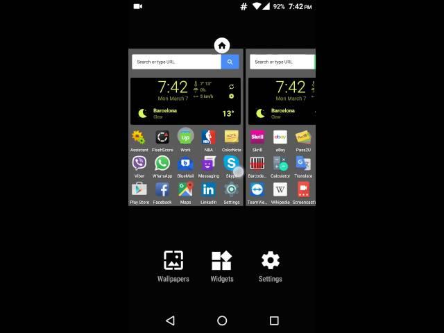 My Phone Desktop on LG G2 Mini with Android 6 and Nova Launcher